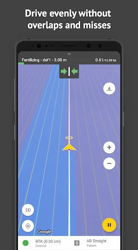 FieldBee tractor GPS navigation screenshot 4