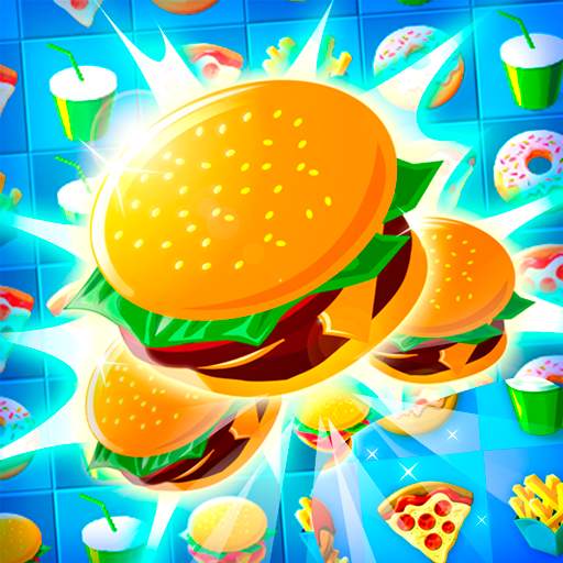 Crush The Burger Match 3 Game 2.3