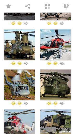 Helicopter Mosaic Puzzles screenshot 3
