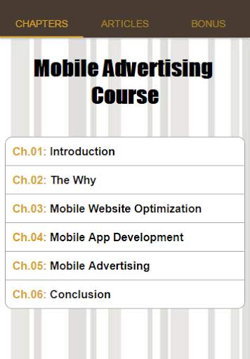 Mobile Advertising Course screenshot 2