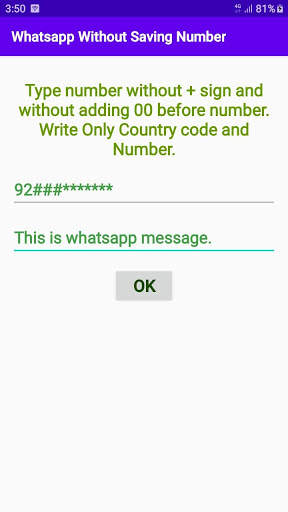 Calls Messages without saving numbers on whats-app screenshot 2