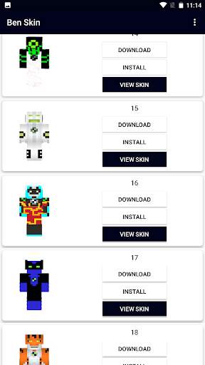 Ben Alien 10 Skin Minecraft screenshot 3