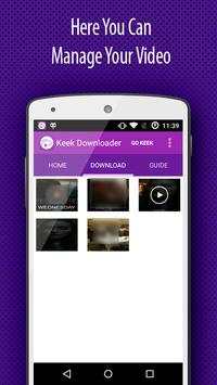 Video Downloader for Keek screenshot 3