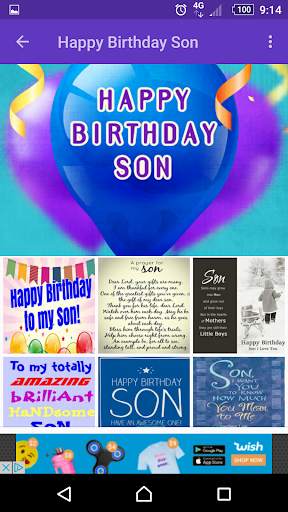 Happy Birthday Son screenshot 2
