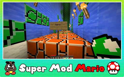 Super Mod Mario - Adventure for Minecraft PE 2021 5 تصوير الشاشة