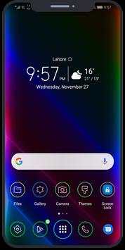 Neon black theme for Huawei screenshot 1