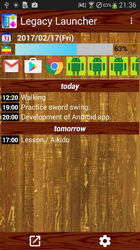 Legacy Launcher / start menu screenshot 1