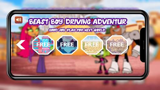Teen and Beast Boy Titans  Driving screenshot 6