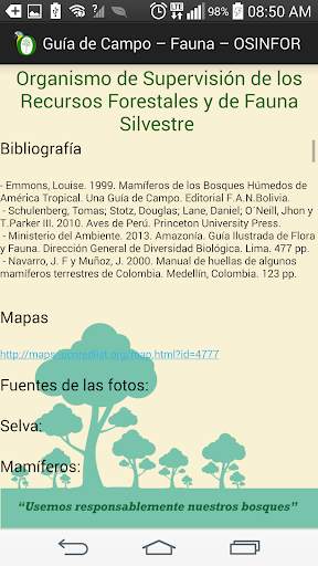 Guía Fauna - OSINFOR screenshot 6