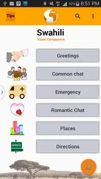 Swahili Travel Companion screenshot 1