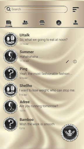 (FREE) GO SMS LUXURY THEME screenshot 2