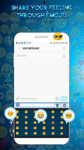 Water Drops Keyboard: Water Effects Themes Emojis screenshot 2