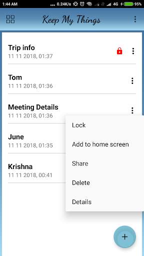 Keep My Things - Notes with Lock and Multimedia screenshot 2