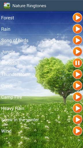 Nature Sounds Ringtones 3 تصوير الشاشة