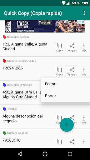 Copia Rápida: pegar / compartir texto e imágenes screenshot 3