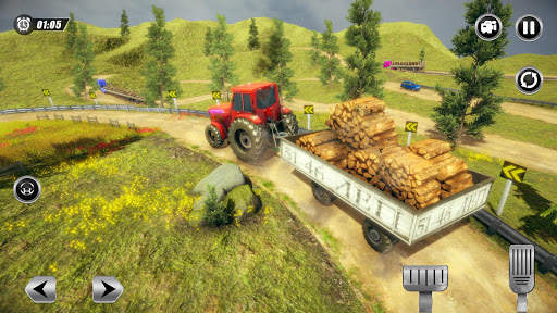 Tractor Trolley Farming Transport: Offroad Drive screenshot 13