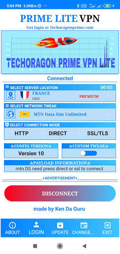 Techoragon Prime VPN Lite screenshot 2