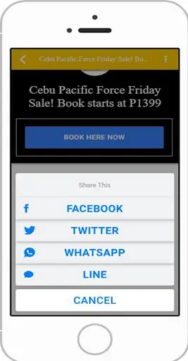 Piso Fare App for CebuPac screenshot 3