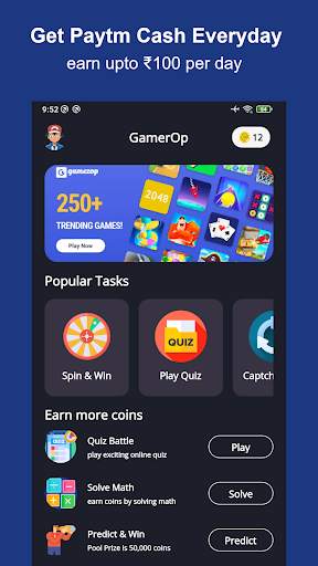 GamerOp - Earn Daily Gift Card screenshot 1