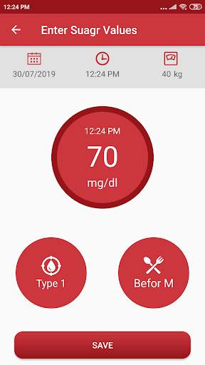 Sugar Checking App screenshot 2