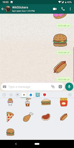 Food Stickers For WhatsApp - WAStickerApps screenshot 5