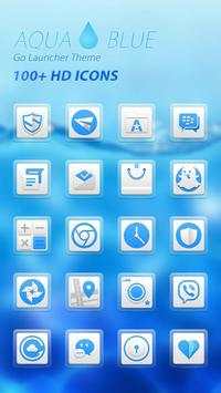 Aqua Blue GO Launcher Theme screenshot 2