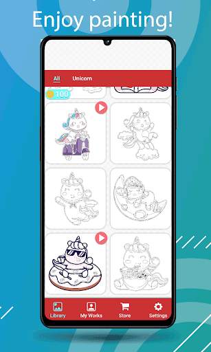 Unicorn Paint by Number screenshot 4