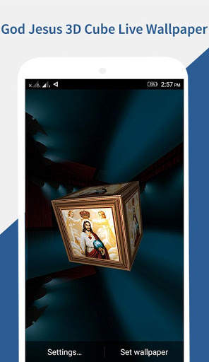 Jesus 3D Cube Live Wallpaper screenshot 5