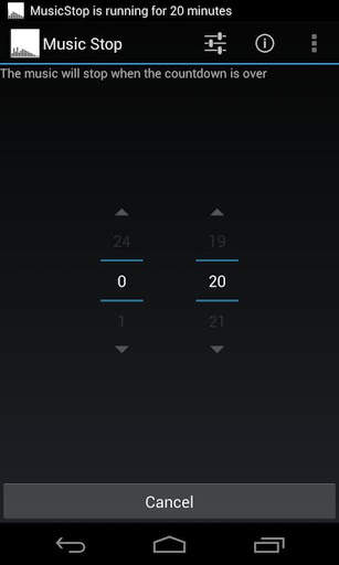 Music Stop screenshot 1