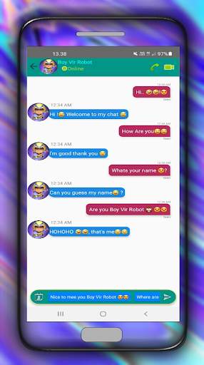 The Vir Robot Boy Fake Call screenshot 3