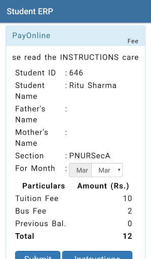 Student ERP screenshot 5