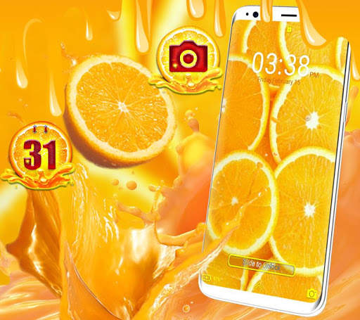 Orange Launcher Theme screenshot 1
