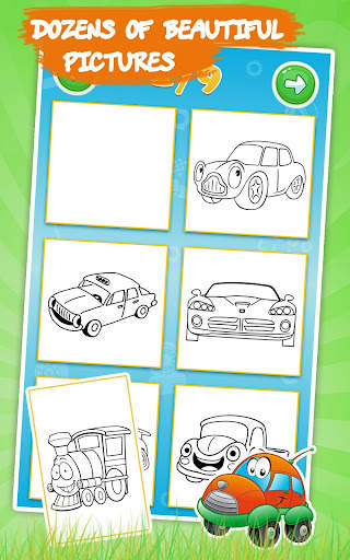 Cars coloring pages for kids screenshot 7