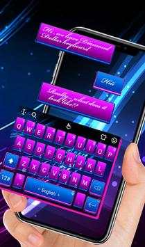 Classic Pink blue Light Keyboard Theme screenshot 5
