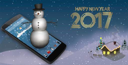 Snowman 3D Theme screenshot 1