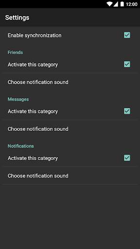 Notifications for Facebook screenshot 2