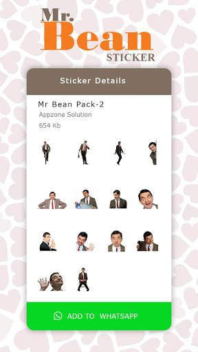 WAStickerapps Funny Comedy Stickers (Mr.Bean) screenshot 2
