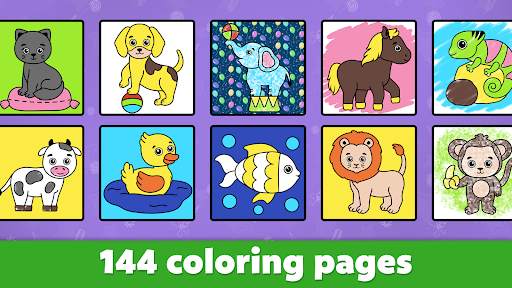 Kids coloring & drawing games screenshot 5