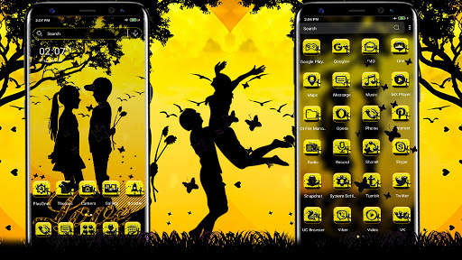 Couple Love Launcher Theme screenshot 1