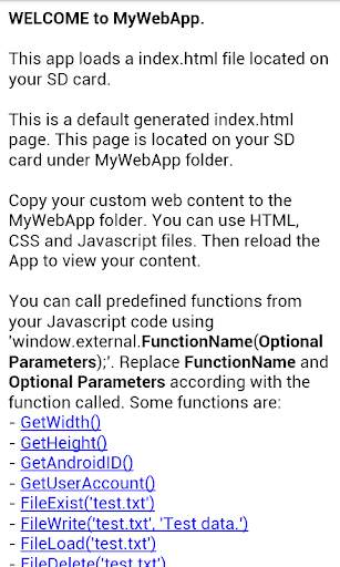 My Web App screenshot 2