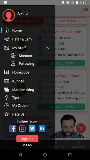 Astro Live: Live Astrology, Horoscope & Kundli screenshot 1