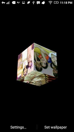 3D Cube Photo Live Wallpaper, 3d Cube Background screenshot 7