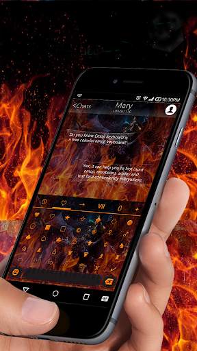 Forest Fire Emoji Keyboard Wallpaper screenshot 6