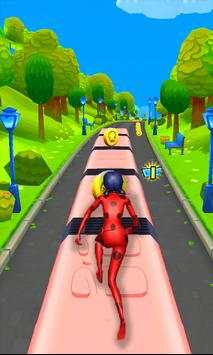 Subway girl 2 Super Hero chibi run Adventure screenshot 1