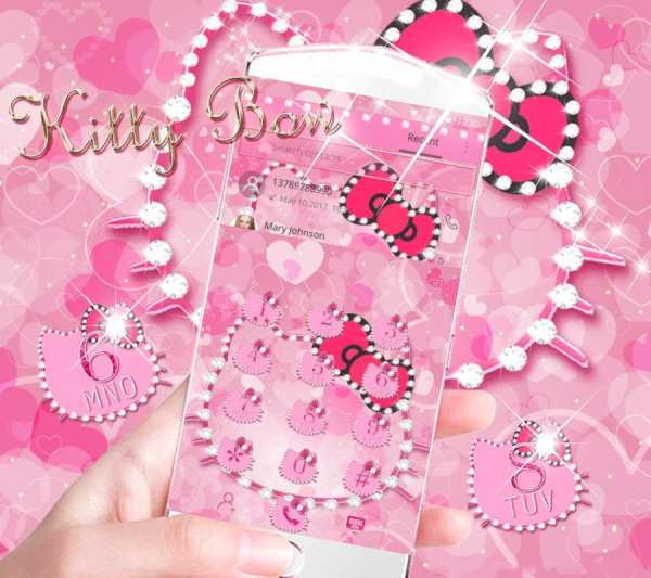 Pink Kitty Diamond Theme screenshot 3
