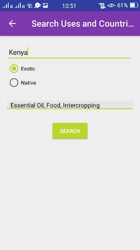 Agroforestree Database screenshot 2