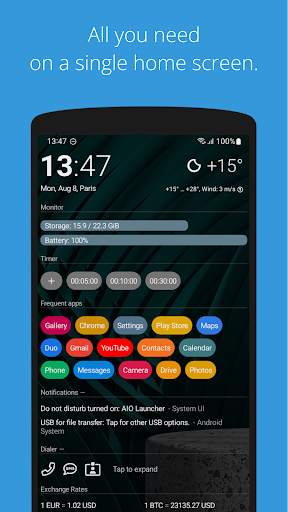 AIO Launcher screenshot 1