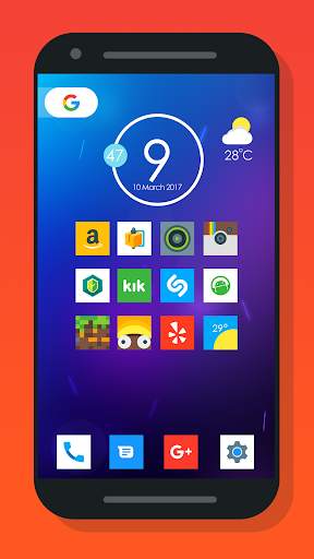 Oreo Square - Icon pack 1 تصوير الشاشة