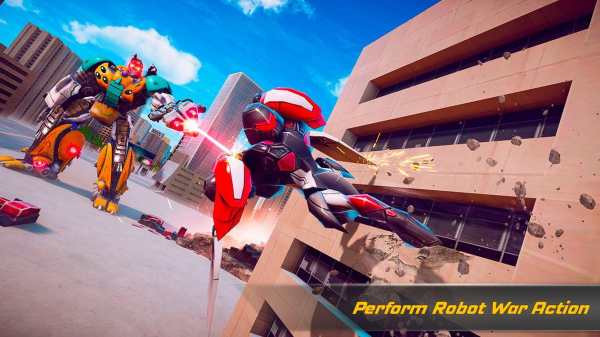 Flying Elephant Robot Car Game - Car Robot War screenshot 11