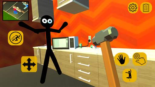 Stickman Neighbor Scary Secret скриншот 1